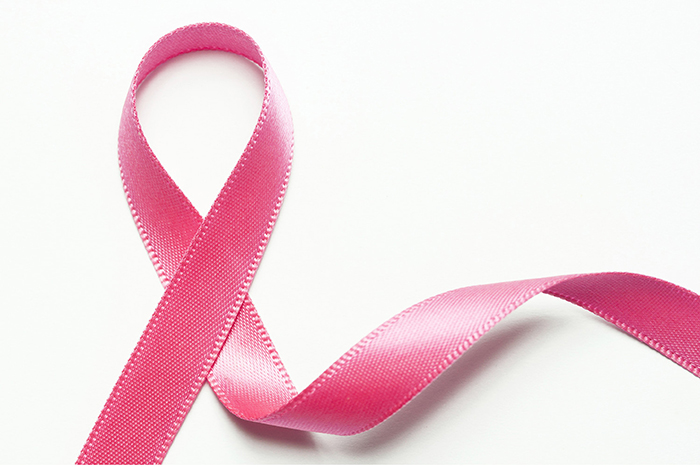 A pink ribbon