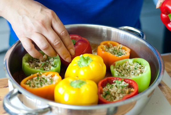 stuffed peppers with rice