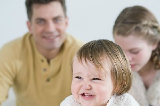 An interfaith family with a child
