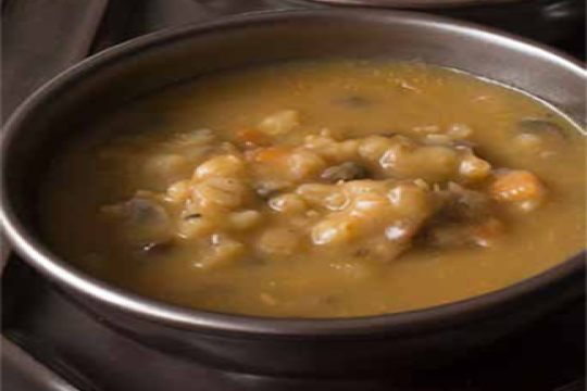 Vegetarian Mushroom Barley Soup for the Jewish Holiday of Tu BiSh'vat
