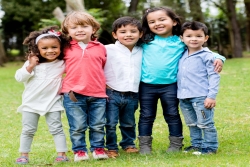 five children smiling 