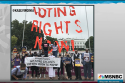 Votings rights protest from MSNBC