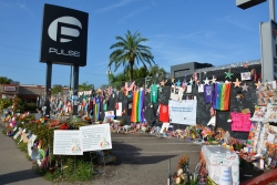 pulse nightclub with colorful memorial