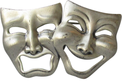 Comedy and tragedy masks 