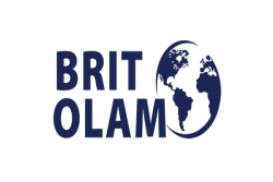 Brit Olam in text with globe