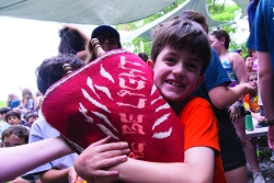 Boy holding a Torah