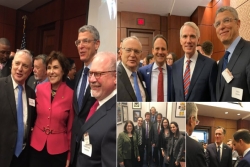 Collage of Rabbi Rick Jacobs and other Reform leaders on Capitol Hill with members of the 116th Congress