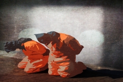 Painting of Prisoners at Guantanamo Bay 