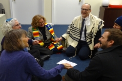 Jewish clergy stage a sit-in in Rep. Lance's office