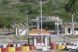 Northeast gate of the Guantanamo Bay Naval Base, Cuba