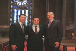 Pictured l to r: Rabbi Davidson, MK Odeh, Rabbi Jacobs