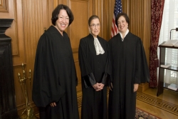 Justice Ruth Bader Ginsburg with other women justices
