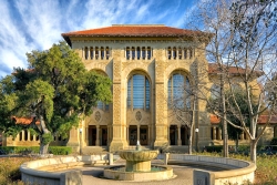 Stately building at Stanford University