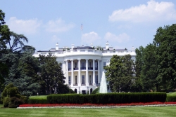 The White House on a sunny day