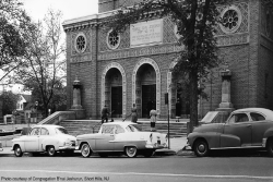 Picture of Congregation B'nai Jeshurun from the 1950s, when it was located in Newark, NJ