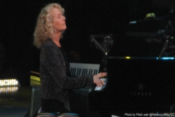 Carole King at the piano