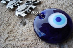 Blue evil eye amulet