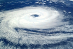 Hurricane as seen from overhead
