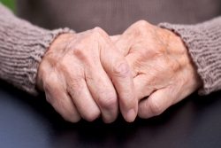 an old woman's hands