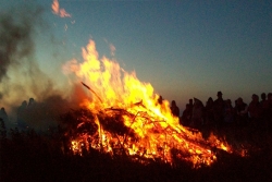 a bonfire