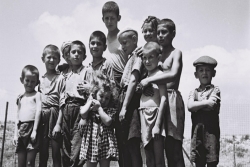 Orphan children in DP camp following WW II