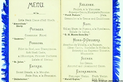 Menu from the Trefa Banquet