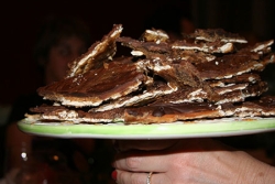 Matzah Candy Buttercrunch recipe for the Jewish holiday of Passover or Pesach