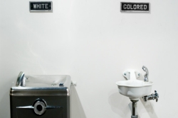 Racially segregated water fountains in the south