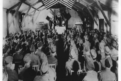 Yom Kippur services during World War II